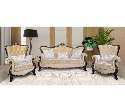 Диван Лорена (темный орех, калифорния айвори)