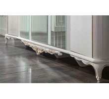 Шестистворчатый распашной шкаф для одежды и белья с зеркалом в спальню Мариана MARI-34