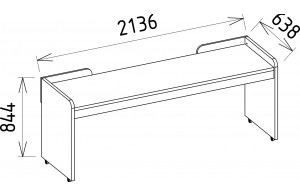 Стол на колесиках Менти (Menty) MENTY-14p
