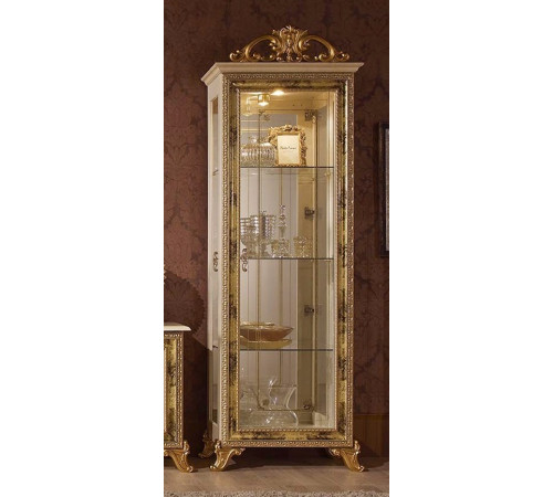 Шкаф-витрина однодверная Катя (беж)