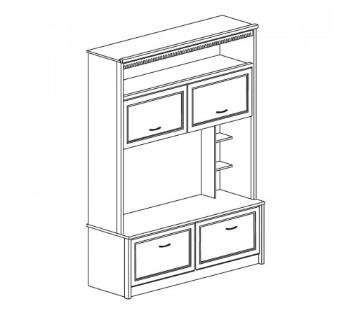 Стенка в гостиную Лючия 188 темная